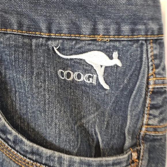 Vintage Coogi Aussie Men's Baggy Embroidered British Flag Y2K Jeans Sz 48 X 32 - Picture 3 of 13